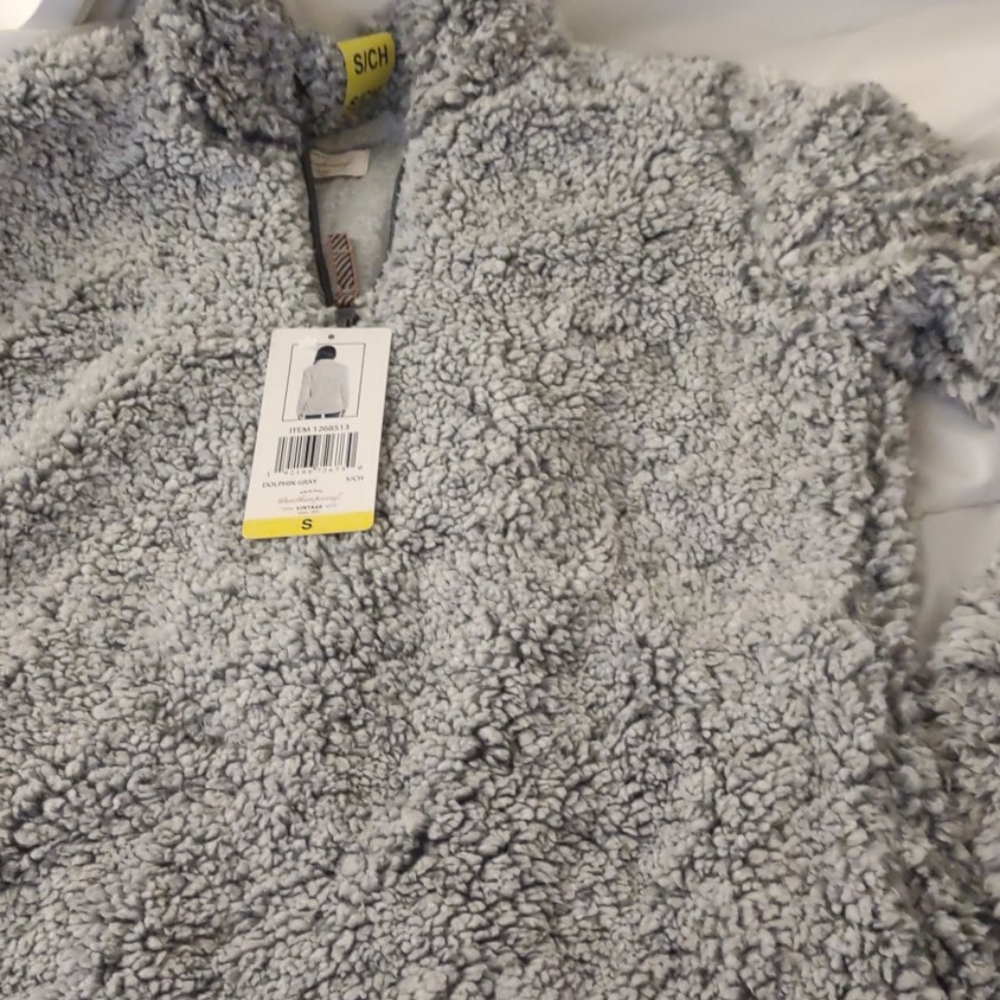 Cute gray fuzzy jacket